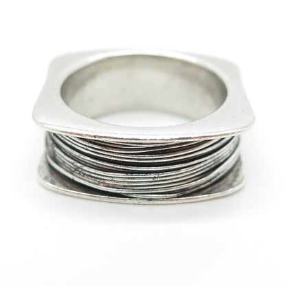 JOIELLE 925 Sterling Silver Vintage Spool of Thread Ring Size 6.25