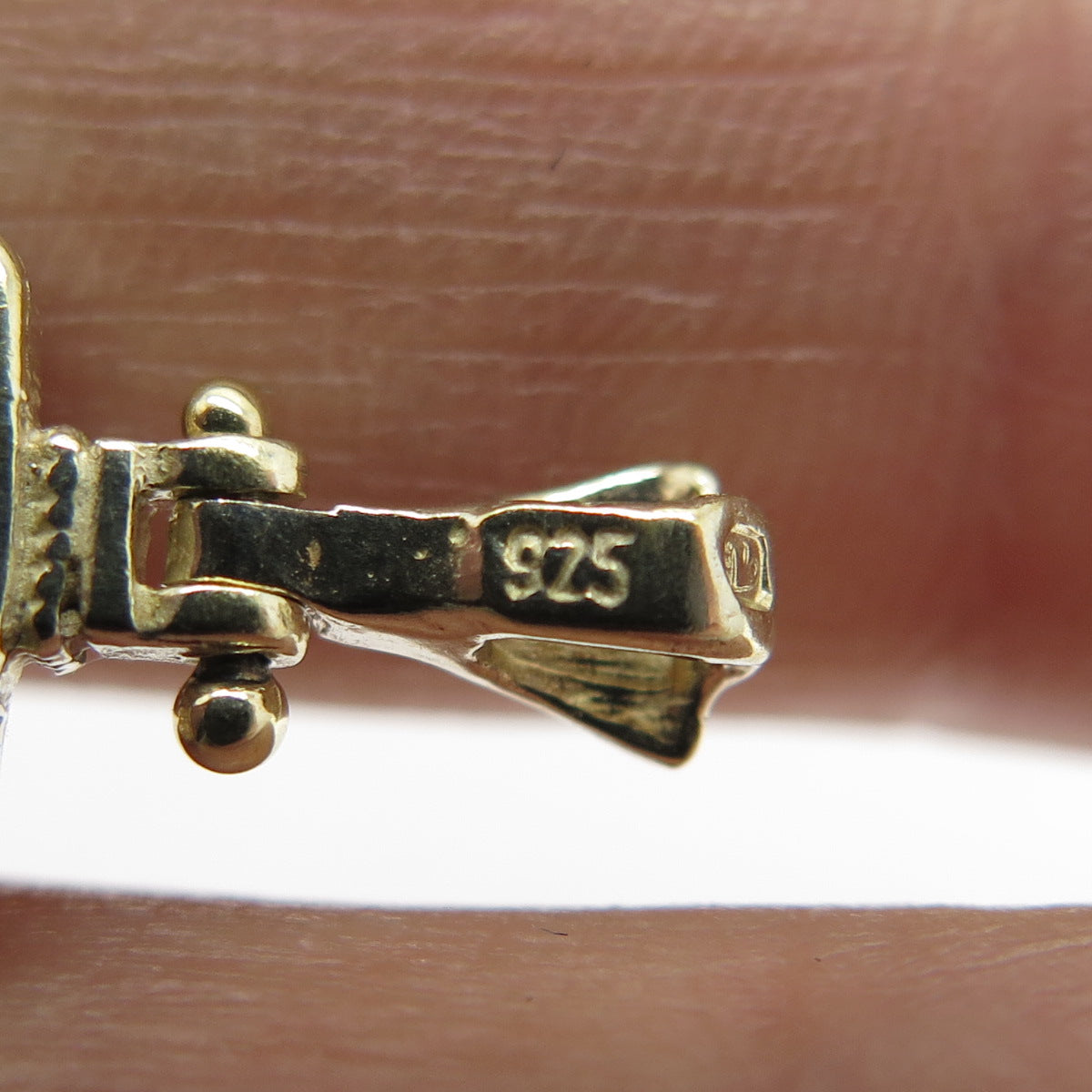 EUGENIO CAMPOS Sterling Silver 2-Tone Vintage St. Mary & Jesus Religious Pendant