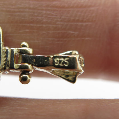 EUGENIO CAMPOS Sterling Silver 2-Tone Vintage St. Mary & Jesus Religious Pendant