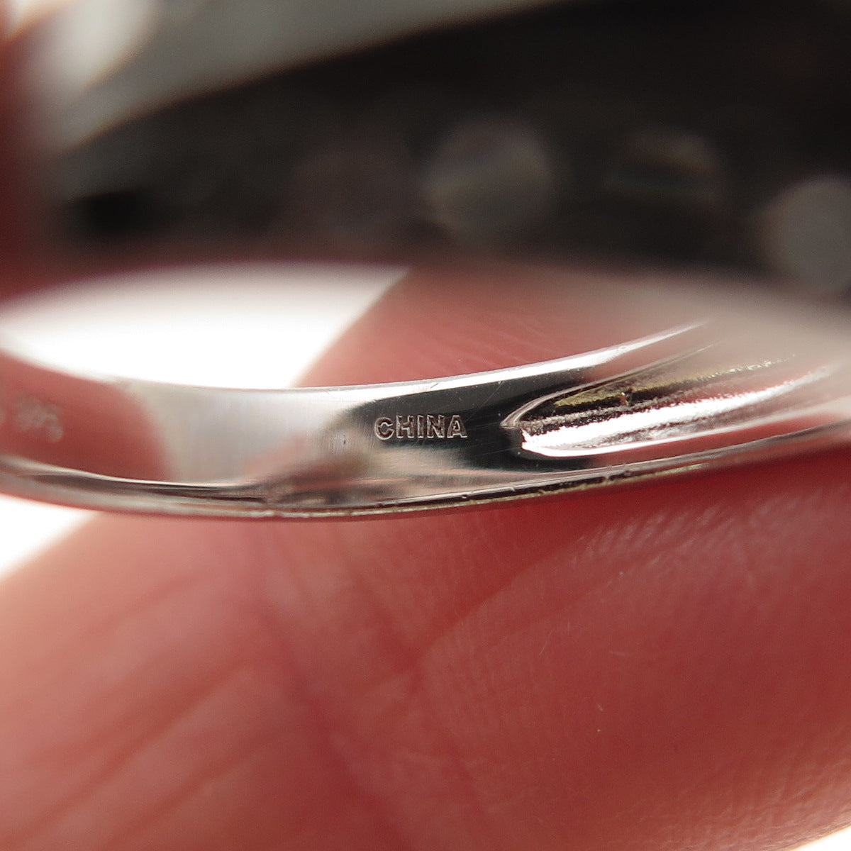 925 Sterling Silver Real Marquise & Round-Cut White Topaz Ring Size 7