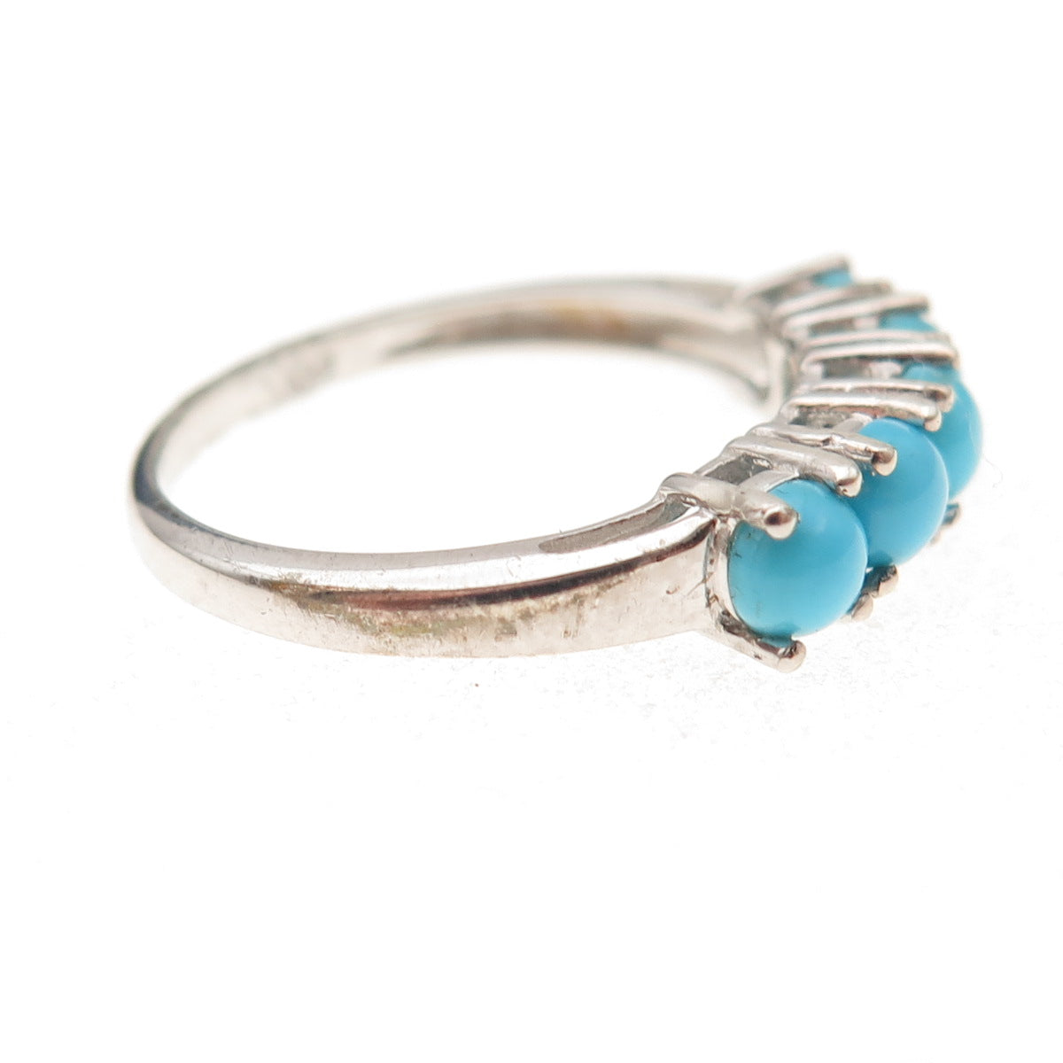 Chuck Clemency 925 Sterling Silver Real Sleeping Beauty Turquoise Ring Size 8.25