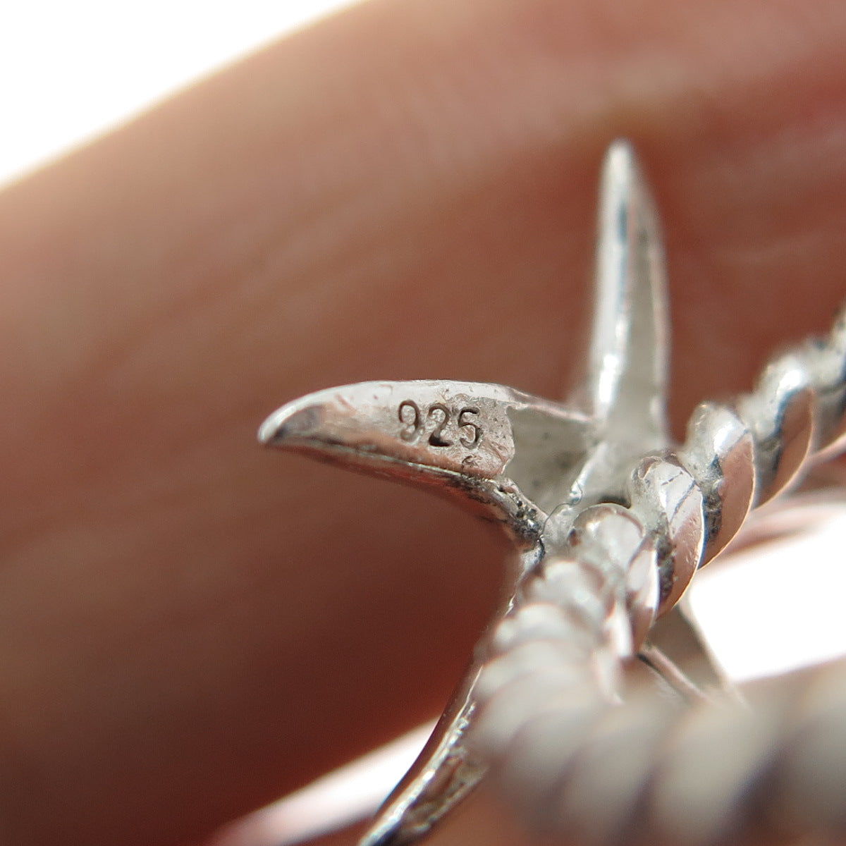 925 Sterling Silver Vintage Starfish Ring Size 5.5