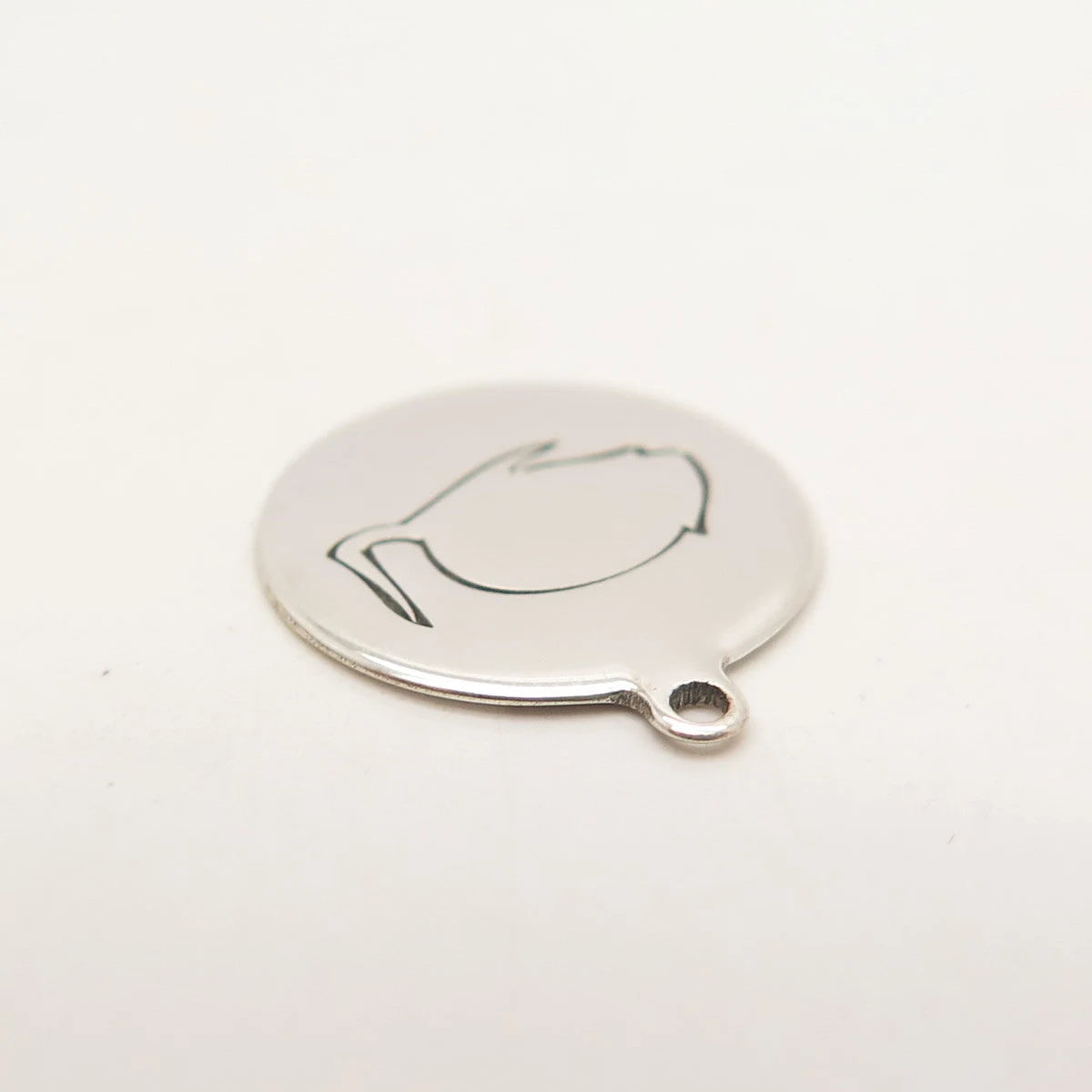 925 Sterling Silver USA Two In Town Mouse Charm Pendant