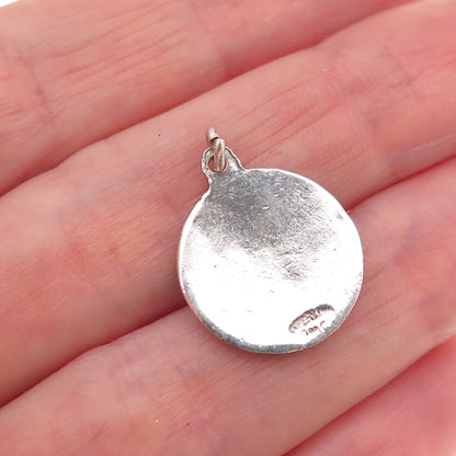 Breadner Co. Sterling Silver Vintage Enamel New Providence Nassau Charm Pendant