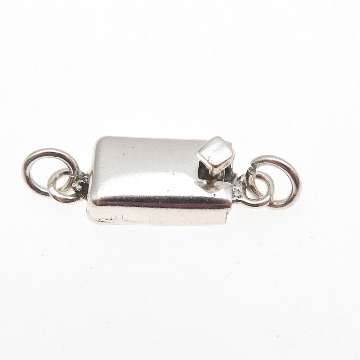 925 Sterling Silver Vintage Mexico Bracelet / Necklace Box Lock Clasp