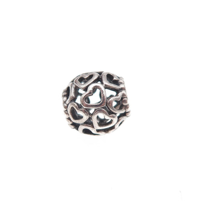 Pandora 925 Sterling Silver Open Your Heart Slide Bead Charm