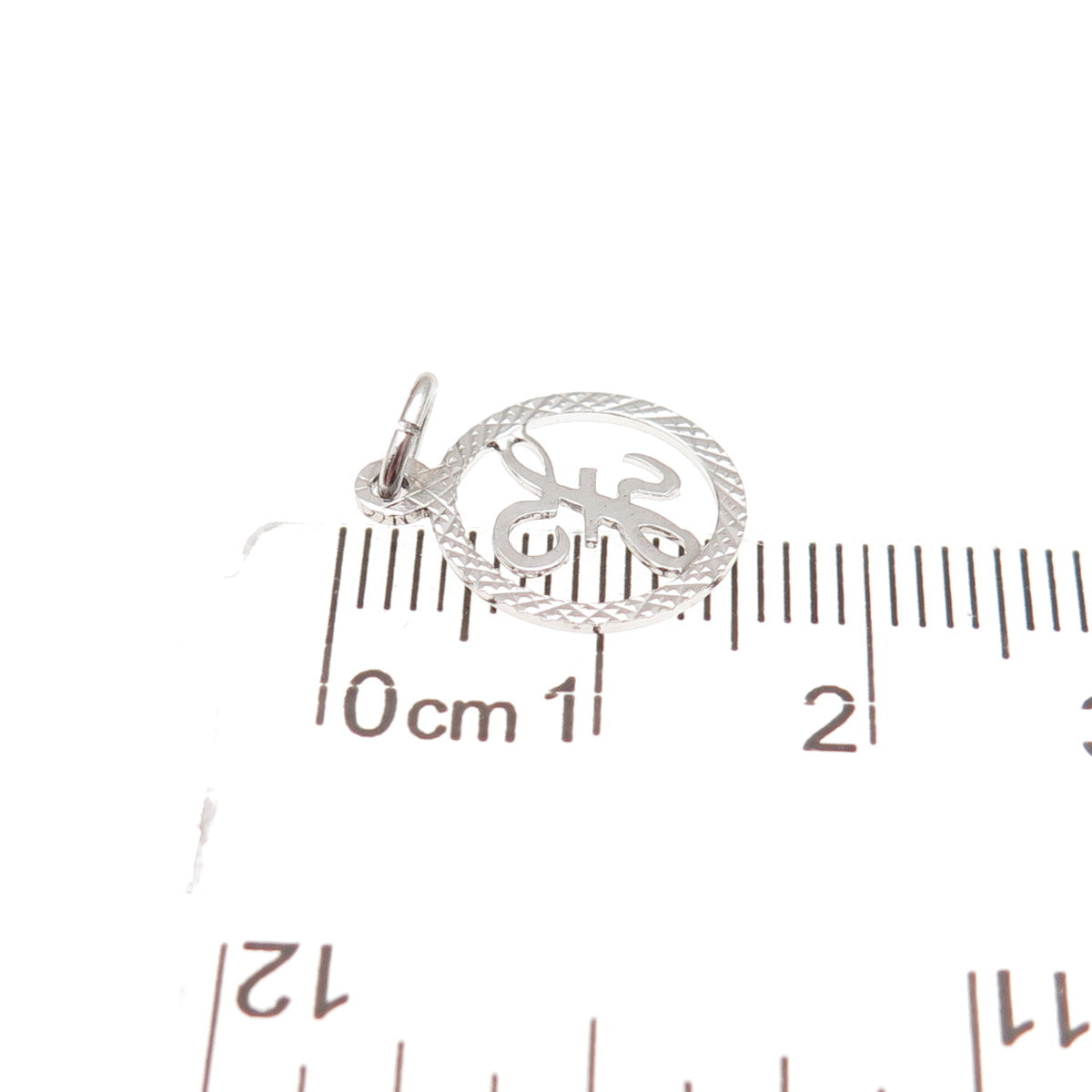 925 Sterling Silver Vintage Diamond-Cut Letter Z Initial Mini Charm Pendant