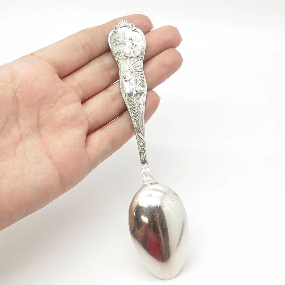 925 Sterling Silver Antique Art Deco Caron Bros St. Paul States & Cities Spoon