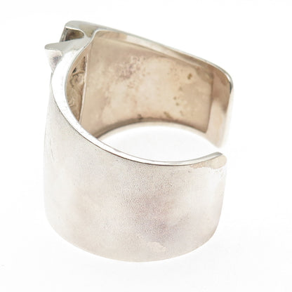 Bjorn Weckstrom Lapponia Sterling Vintage 1973 Finland Modernist Bracelet 6.75"