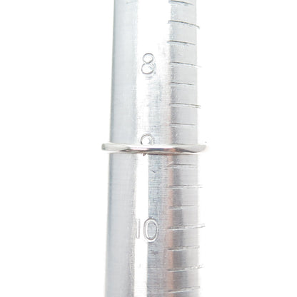 925 Sterling Silver Real Round-Cut Diamond & Cabochon Tiger Eye Ring Size 9