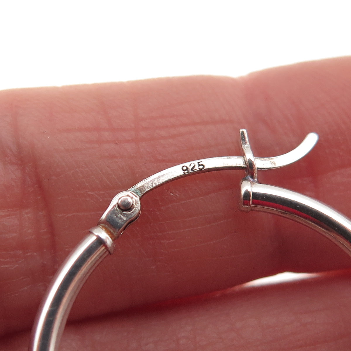 925 Sterling Silver Vintage Real Pearl Dangle Beads Hoop Earrings