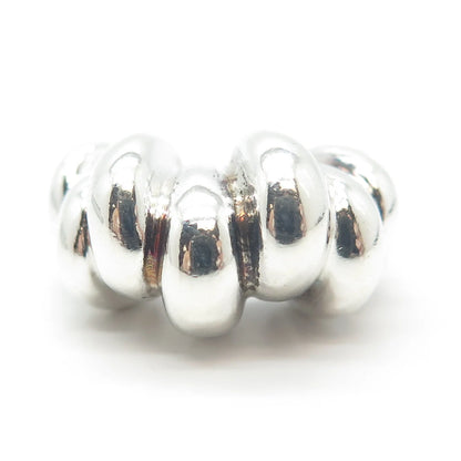 925 Sterling Silver Vintage Modernist Ring Size 5.5