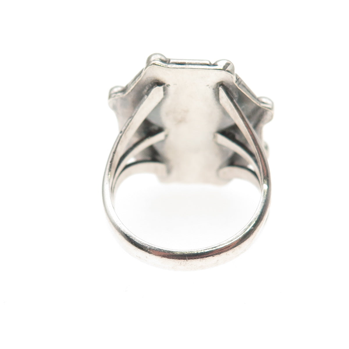 Old Pawn 925 Sterling Silver Vintage Southwestern Kingman Turquoise Ring Size 6
