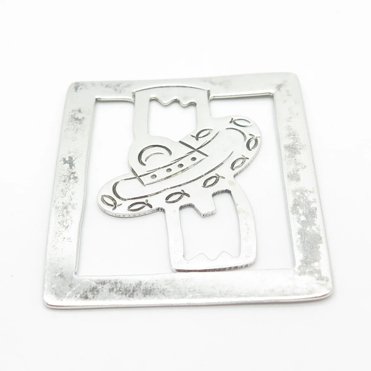 925 Sterling Silver Vintage Sombrero Bookmark