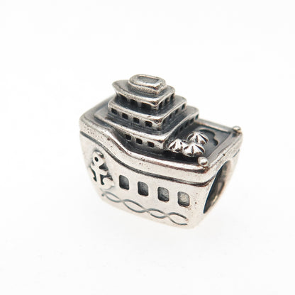 PANDORA 925 Sterling Silver Cruise Ship Slide Bead Charm