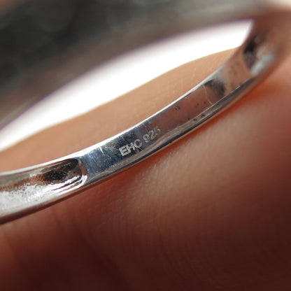 925 Sterling Silver Round-Cut C Z Half Eternity Band Ring Size 9