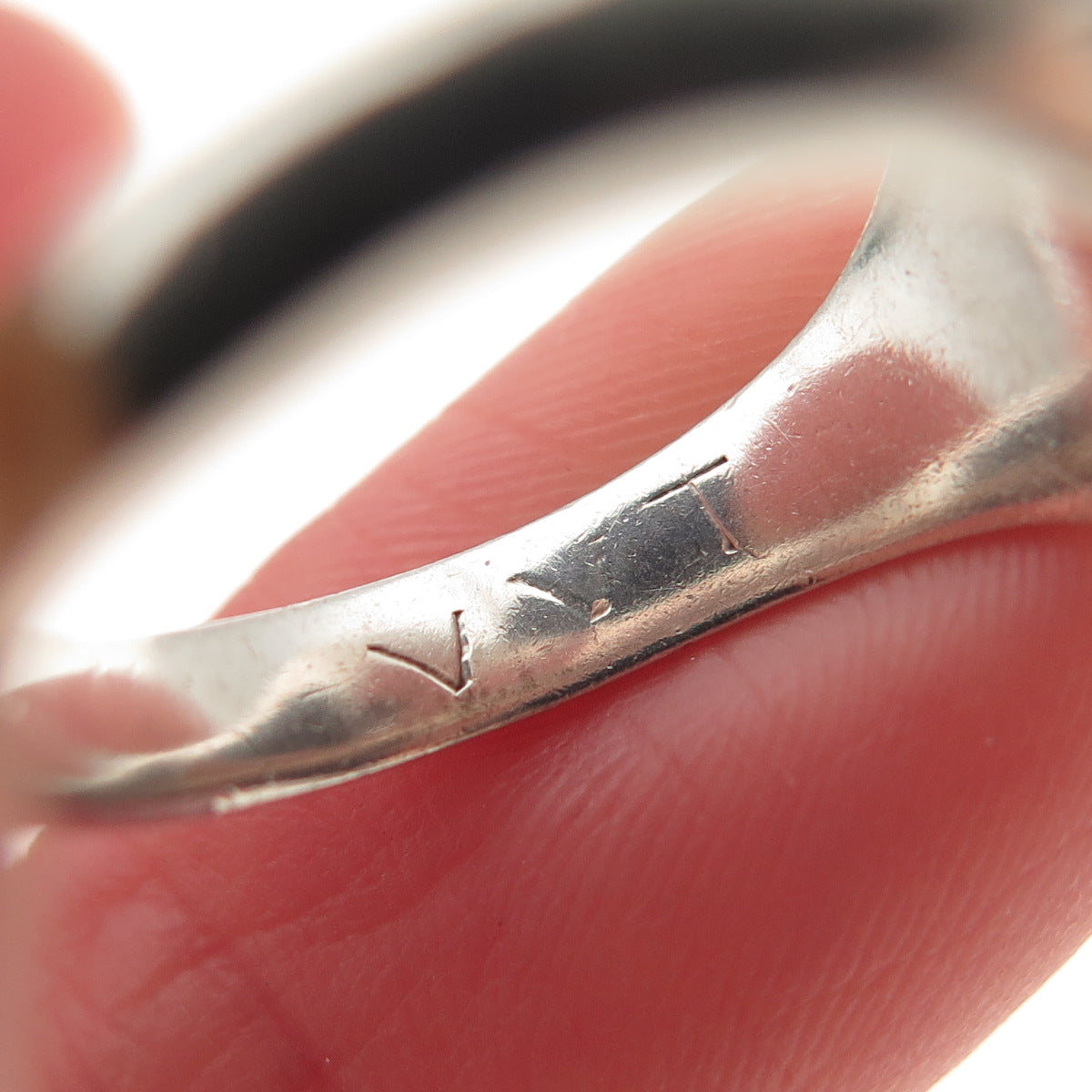 JOSTENS 925 Sterling Silver Antique 1937 Real Black Onyx School Ring Size 7