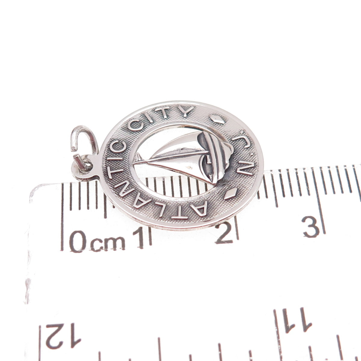 Danecraft 925 Sterling Silver Vintage Atlantic City NJ Sailboat Charm Pendant