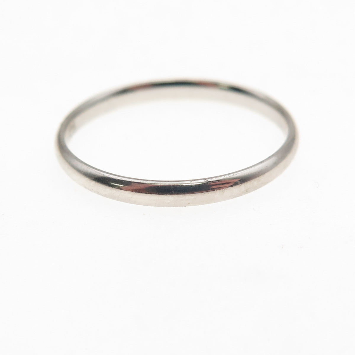 925 Sterling Silver Vintage Classic Wedding Stackable Band Ring Size 7.5