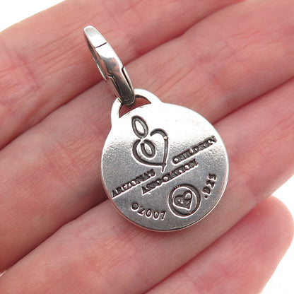 Brighton 925 Sterling Silver Vintage 2007 Arizona's Children Association Pendant