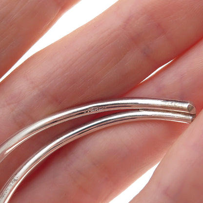 925 Sterling Silver Gold Filled Vintage Modernist Adjustable Bracelet 6.25"