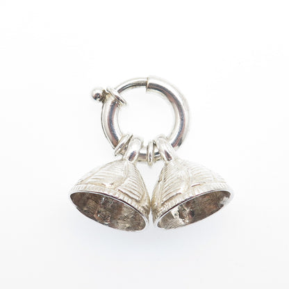 925 Sterling Silver Vintage Bracelet / Necklace Two Ends Spring Ring Lock Clasp