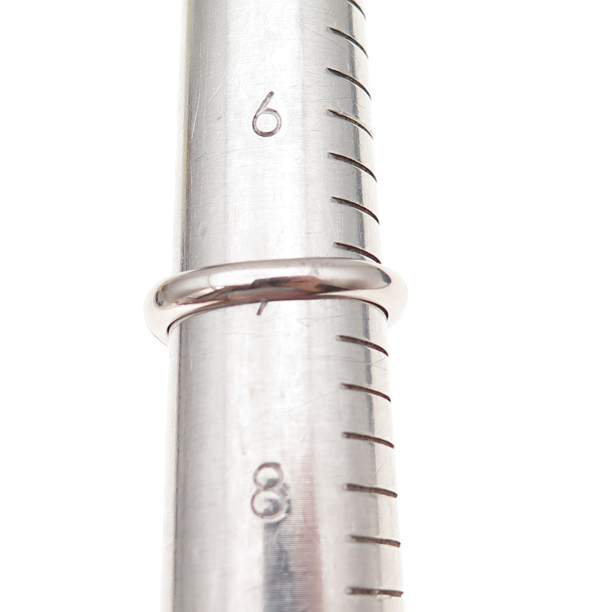 Yagi 925 Sterling Silver Lab-Created White Sapphire & Blue C Z Ring Size 7