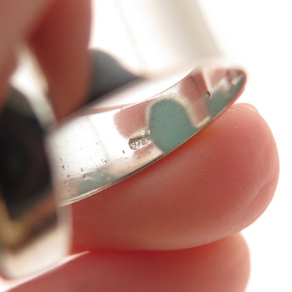 925 Sterling Silver Vintage Real Cabochon Aventurine Ring Size 4.75