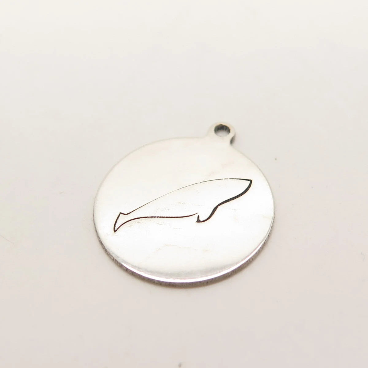 925 Sterling Silver USA Two In Town Fish Charm Pendant