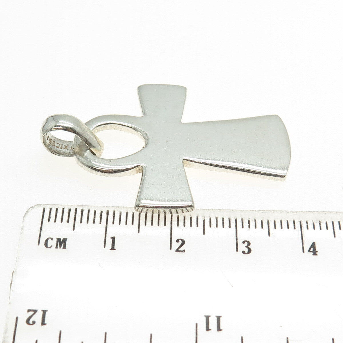 925 Sterling Silver Vintage Mexico Egyptian Ankh Pendant
