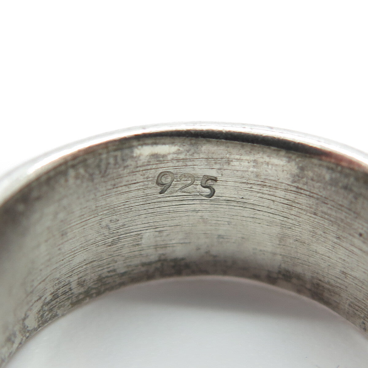 925 Sterling Silver Vintage Wavy All Around Band Ring Size 7.5