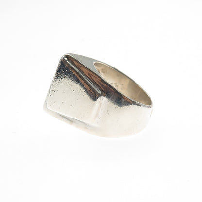 925 Sterling Silver Vintage Mexico Modernist Ring Size 7.25