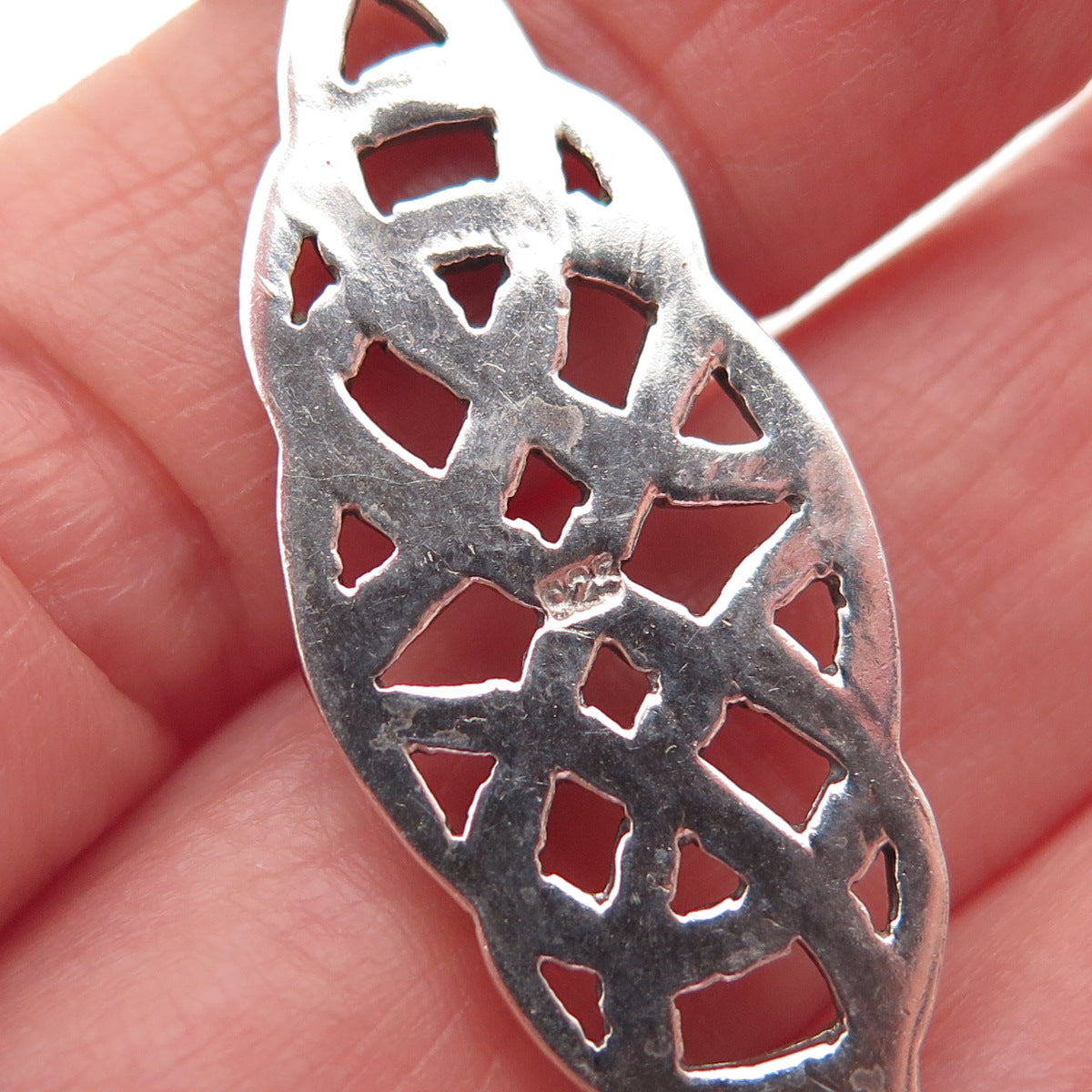 925 Sterling Silver Vintage Celtic Knot Charm Pendant