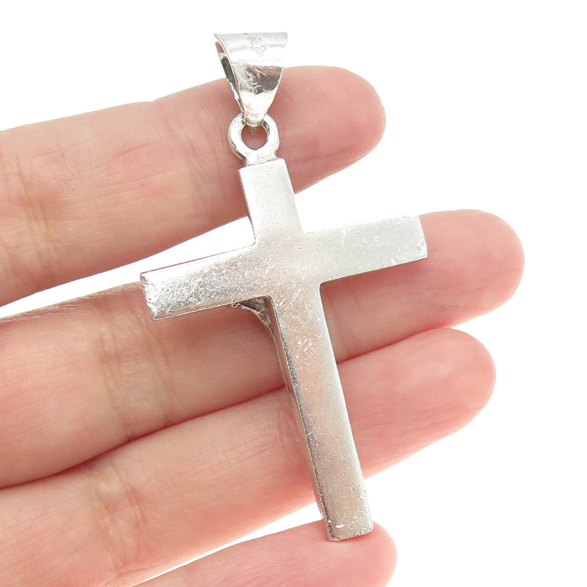 925 Sterling Silver Vintage Mexico Crucifix Cross Pendant