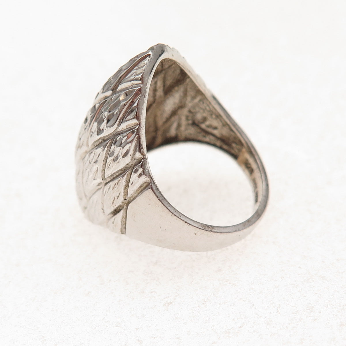 Michael Anthony 925 Sterling Silver Diamond-Shape Dome Ring Size 5