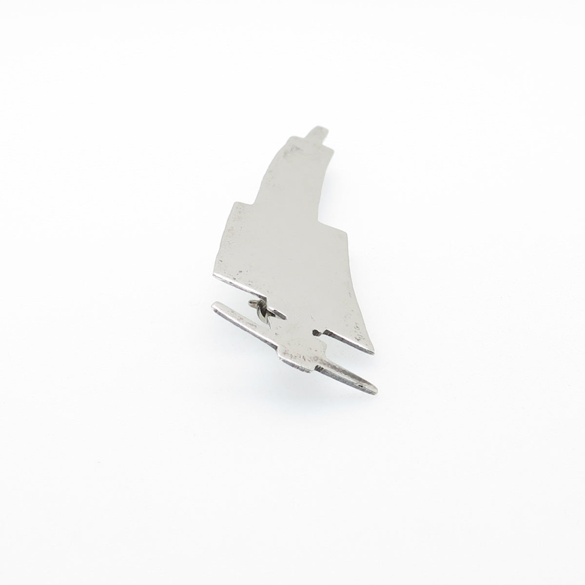 925 Sterling Silver Vintage Mexico Modernist Elegant Woman Pin Brooch