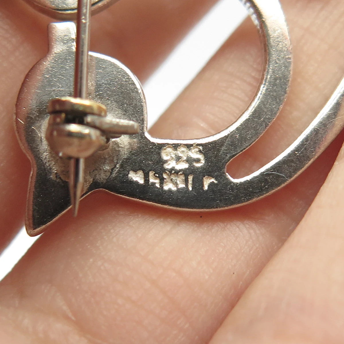 925 Sterling Silver Vintage Mexico Bird Pin Brooch