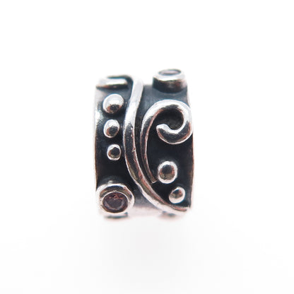 PANDORA 925 Sterling Silver Tendril Clip Charm