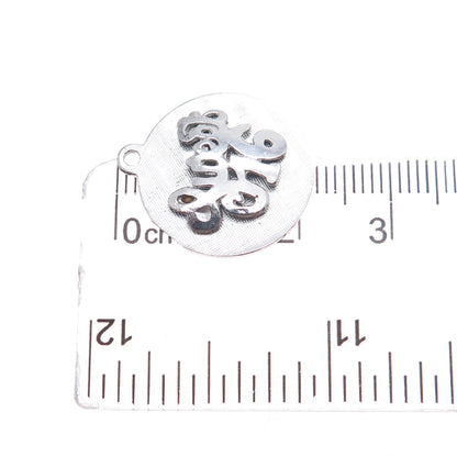 JEANOR 925 Sterling Silver Vintage Sweet 16 Charm Pendant