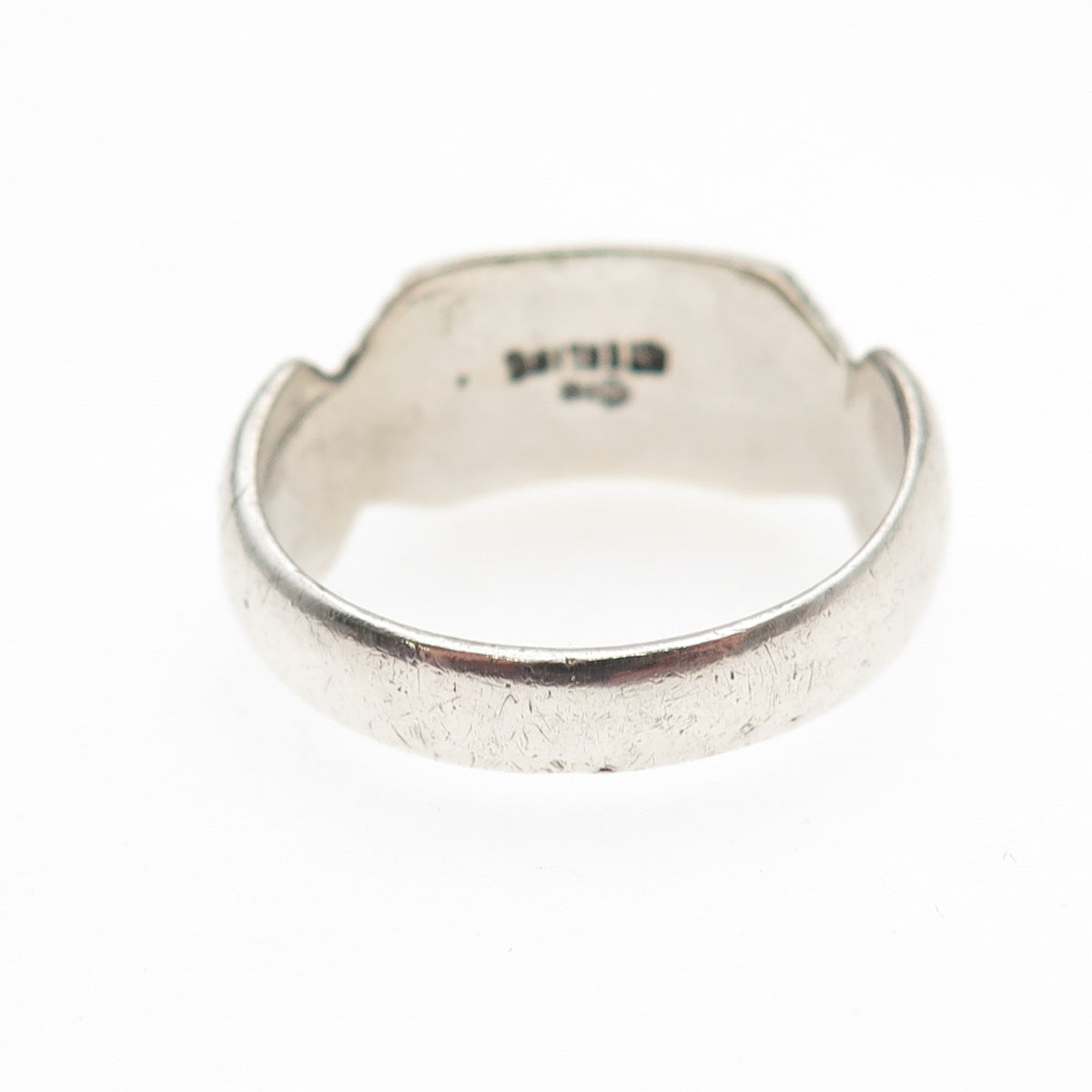 MAISELS INDIAN Old Pawn Sterling Silver Vintage Southwestern Tribal Ring Size 8