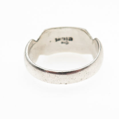 MAISELS INDIAN Old Pawn Sterling Silver Vintage Southwestern Tribal Ring Size 8