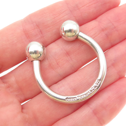 TIFFANY & CO. 925 Sterling Silver Vintage 2001 Screw Ball Key Ring