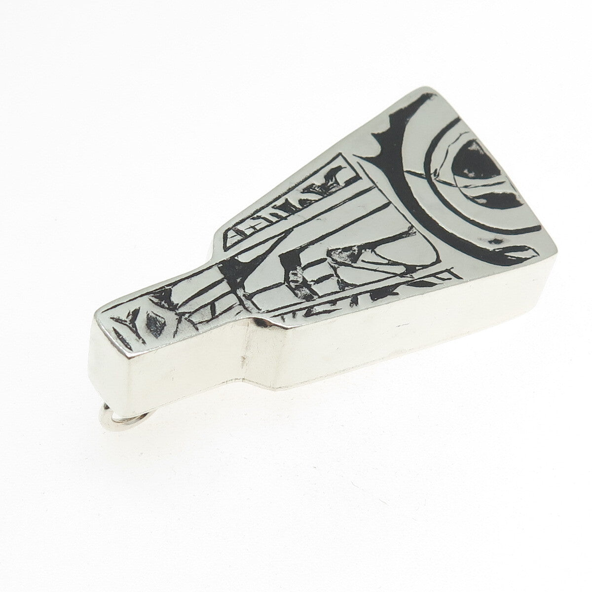 925 Sterling Silver Vintage Israel Modernist Pendant