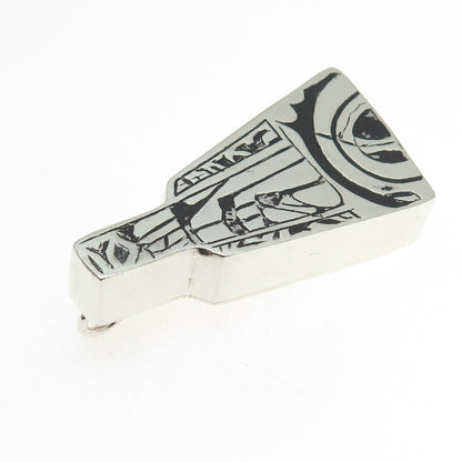 925 Sterling Silver Vintage Israel Modernist Pendant