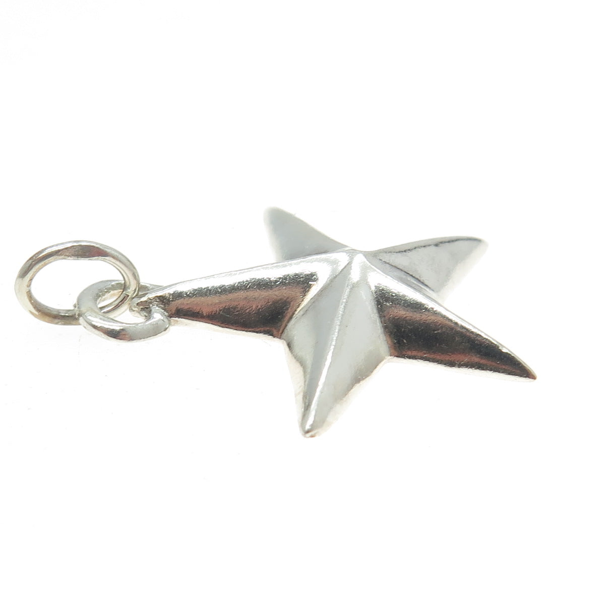 925 Sterling Silver Vintage Nautical Star Charm Pendant