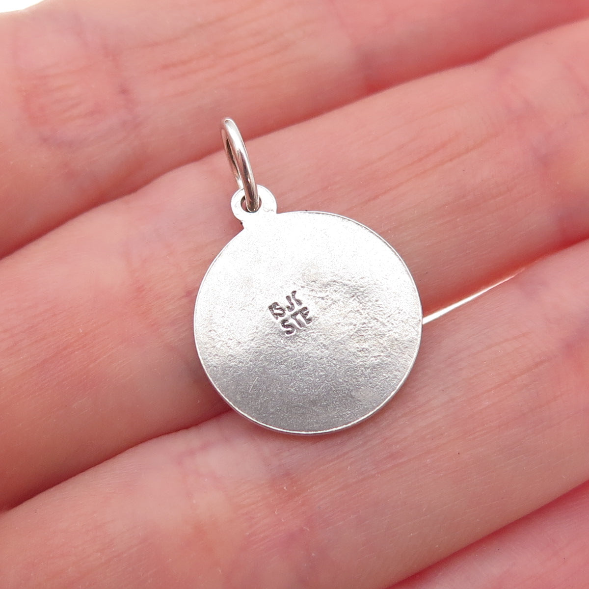 925 Sterling Silver Vintage 1967 Expo Friendship Oxidized Charm Pendant