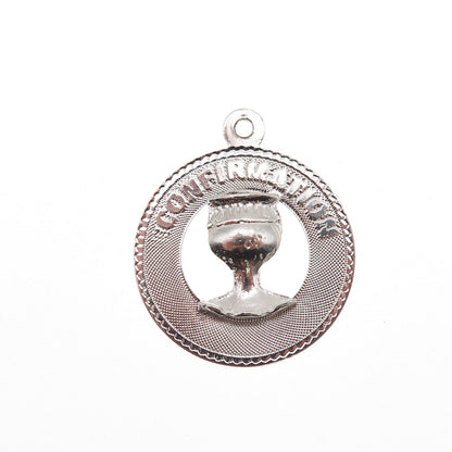 M&M Mark Mercy 925 Sterling Silver Vintage Confirmation Charm Pendant