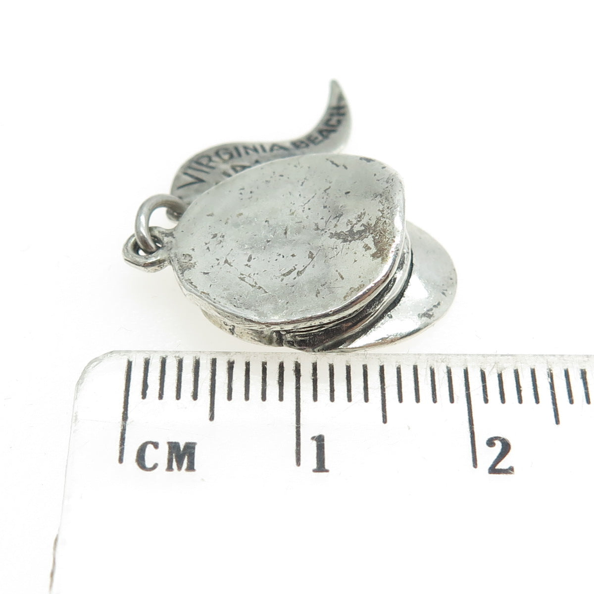 PACIFIC JEWELRY 925 Sterling Silver Vintage Virginia Beach Mariner's Cap Pendant