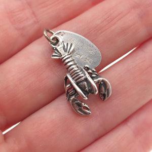 Maisels Indian Post Sterling Silver Vintage Chesapeake Bay Lobster Mini Pendant