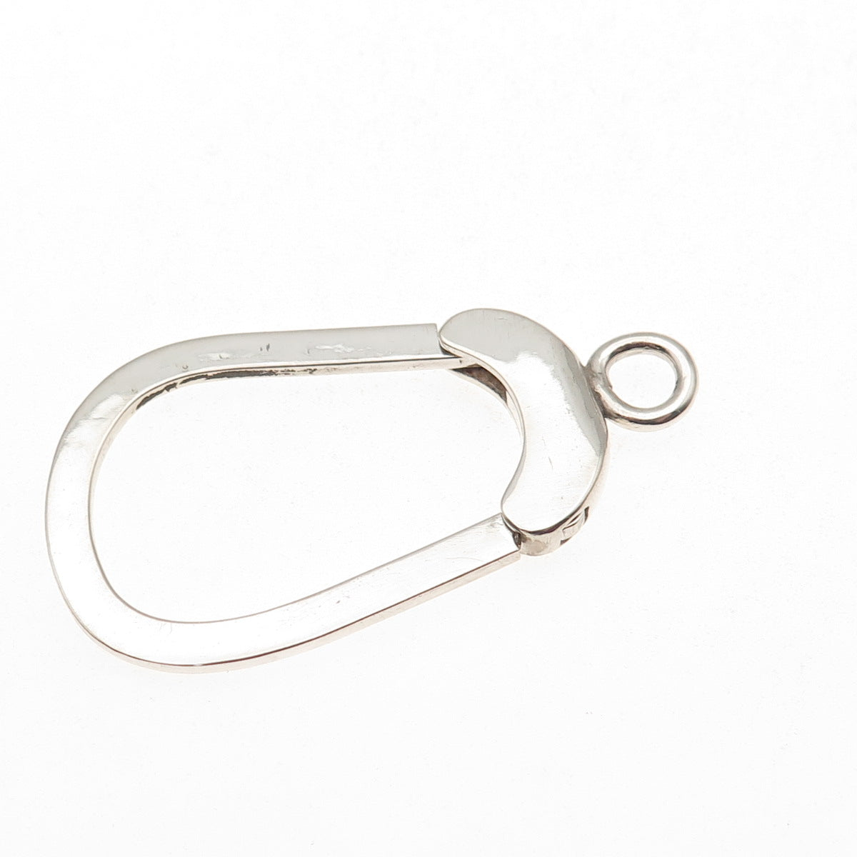 925 Sterling Silver Vintage Carabiner Key Ring Holder